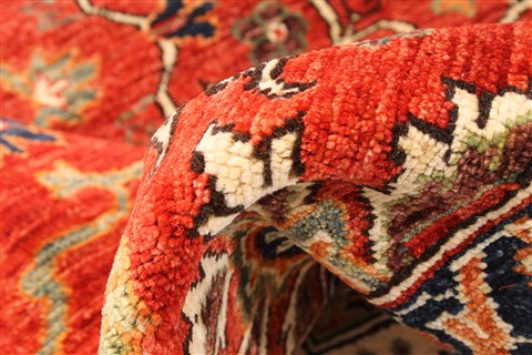 Mahal Beige Hand Knotted 90 X 119 Area Rug 254-30158 Image 14