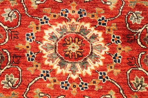 Mahal Beige Hand Knotted 90 X 119 Area Rug 254-30158 Image 4