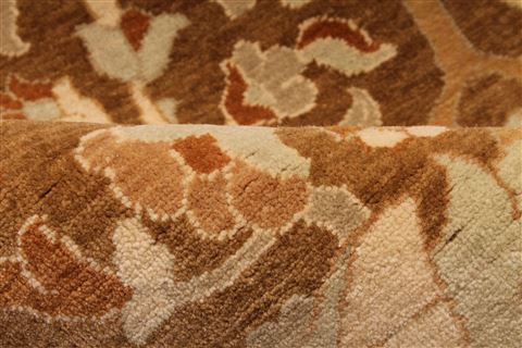 Pishavar Beige Hand Knotted 911 X 1411 Area Rug 254-30159 Image 12