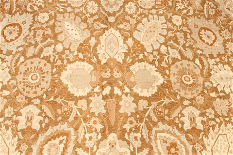 Pishavar Beige Hand Knotted 911 X 1411 Area Rug 254-30159 Image 2