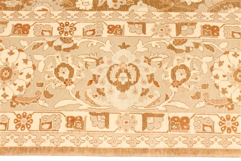 Pishavar Beige Hand Knotted 911 X 1411 Area Rug 254-30159 Image 3
