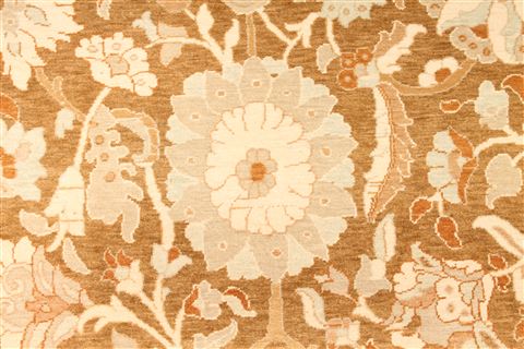 Pishavar Beige Hand Knotted 911 X 1411 Area Rug 254-30159 Image 5