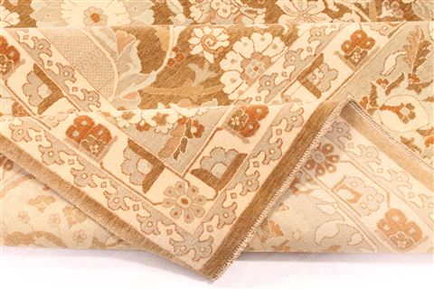 Pishavar Beige Hand Knotted 911 X 1411 Area Rug 254-30159 Image 9