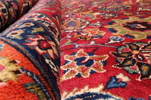 Mashad Beige Hand Knotted 81 X 115  Area Rug 254-30162 Image 10