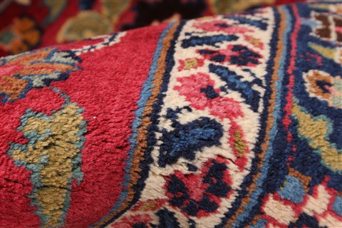 Mashad Beige Hand Knotted 81 X 115  Area Rug 254-30162 Image 12