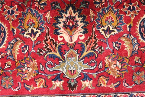 Mashad Beige Hand Knotted 81 X 115  Area Rug 254-30162 Image 5