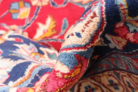 Mashad Red Hand Knotted 910 X 126  Area Rug 254-30163 Image 11