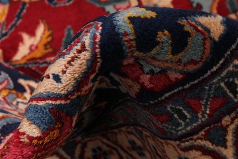 Mashad Red Hand Knotted 910 X 126  Area Rug 254-30163 Image 12