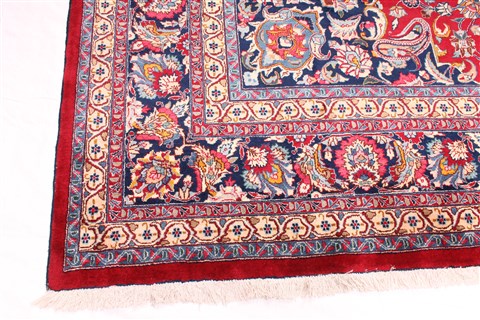 Mashad Red Hand Knotted 910 X 126  Area Rug 254-30163 Image 1