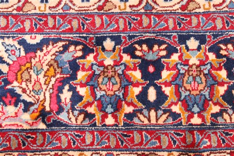 Mashad Red Hand Knotted 910 X 126  Area Rug 254-30163 Image 5