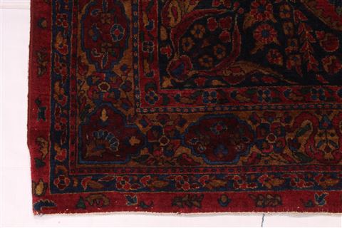 Kashan Red Hand Knotted 45 X 68 Area Rug 254-30166 Image 3