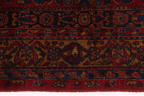 Kashan Red Hand Knotted 45 X 68 Area Rug 254-30166 Image 4