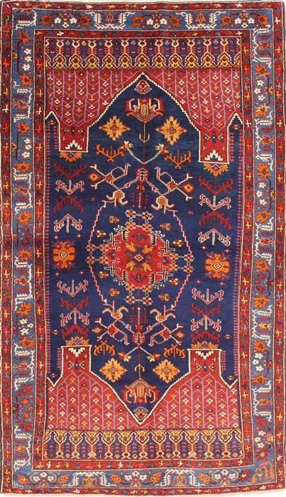 Kazak Blue Hand Knotted 44 X 74 Area Rug 254-30168 Image 0
