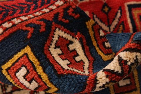 Kazak Red Hand Knotted 42 X 69  Area Rug 254-30172 Image 13