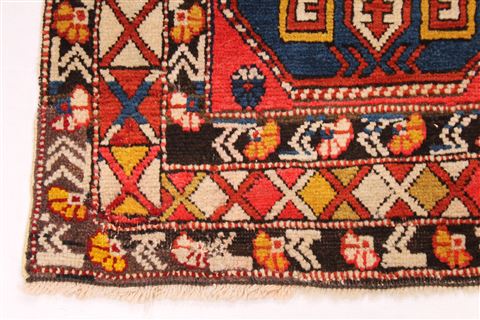 Kazak Red Hand Knotted 42 X 69  Area Rug 254-30172 Image 1