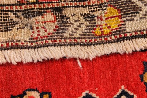 Kazak Red Hand Knotted 42 X 69  Area Rug 254-30172 Image 8