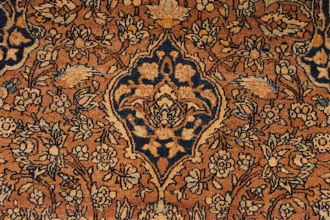 Isfahan Brown Hand Knotted 48 X 70 Area Rug 254-30173 Image 11