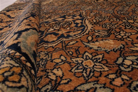 Isfahan Brown Hand Knotted 48 X 70 Area Rug 254-30173 Image 9