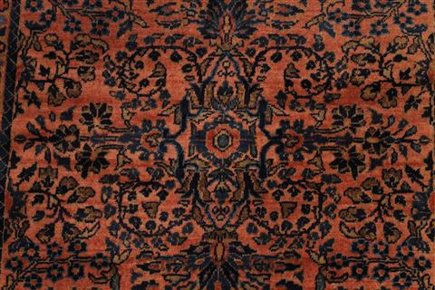 Heriz Blue Hand Knotted 27 X 52  Area Rug 254-30174 Image 2