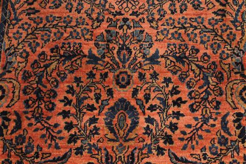 Heriz Blue Hand Knotted 27 X 52  Area Rug 254-30174 Image 4