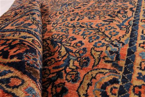 Heriz Blue Hand Knotted 27 X 52  Area Rug 254-30174 Image 9