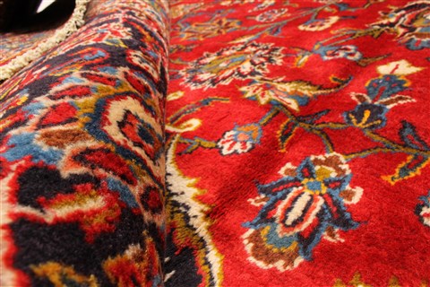 Kashan Red Hand Knotted 106 X 1610  Area Rug 250-30178 Image 12