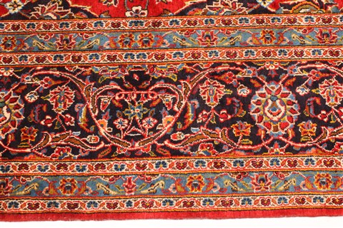 Kashan Red Hand Knotted 106 X 1610  Area Rug 250-30178 Image 6