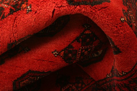 Bokhara Red Hand Knotted 35 X 61 Area Rug 100-30180 Image 1