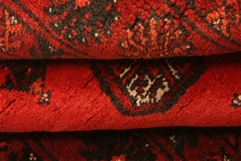 4' x 3' Red Mori Bokhara Rug 75564