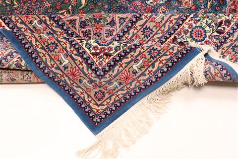 Kerman Blue Hand Knotted 100 X 140 Area Rug 250-30181 Image 10
