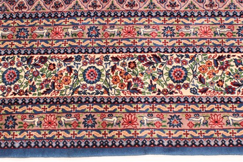 Kerman Blue Hand Knotted 100 X 140 Area Rug 255-30182 Image 7