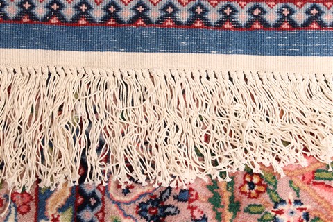Kerman Blue Hand Knotted 100 X 140 Area Rug 255-30182 Image 9