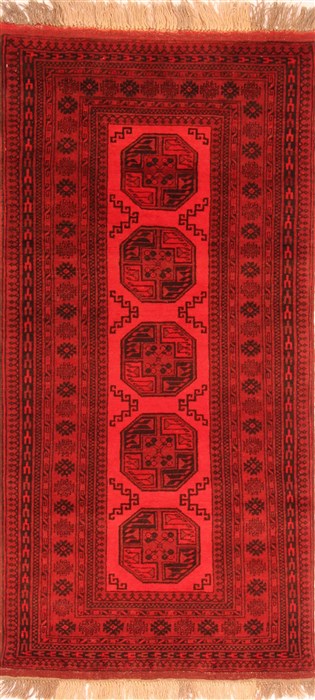 Bokhara Red Runner Hand Knotted 33 X 610 Area Rug 100-30183 Image 0