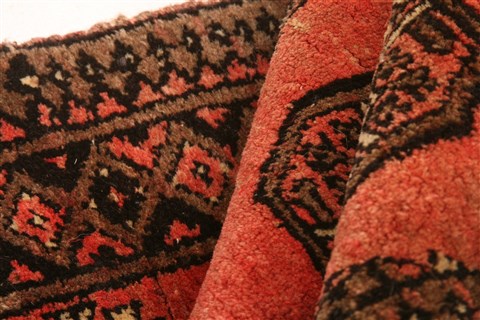 Bokhara Red Hand Knotted 39 X 61 Area Rug 100-30184 Image 2