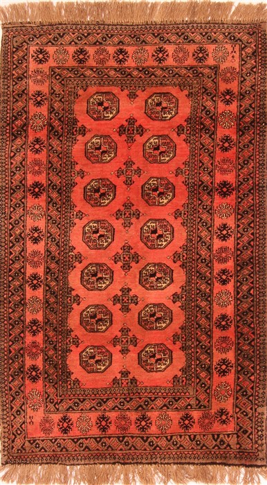 Bokhara Red Hand Knotted 39 X 61 Area Rug 100-30184 Image 0