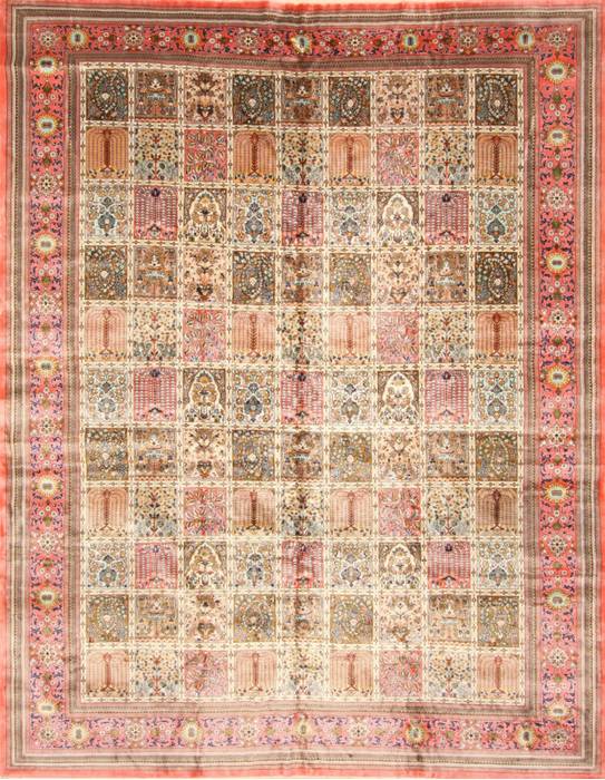 Bakhtiar Multicolor Hand Knotted 85 X 1011 Area Rug 255-30185 Image 0