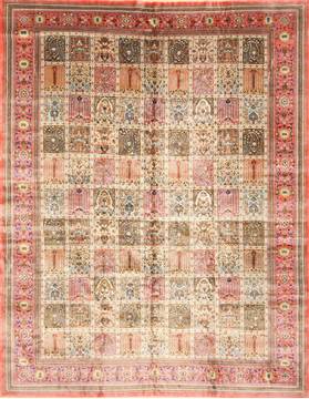 Chinese Bakhtiar Multicolor Rectangle 8x11 ft Wool Carpet 30185