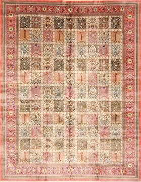 Bakhtiar Multicolor Hand Knotted 8'5" X 10'11"  Area Rug 255-30185