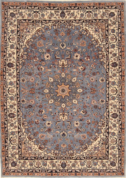 Nain Beige Hand Knotted 49 X 68 Area Rug 255-30186 Image 0
