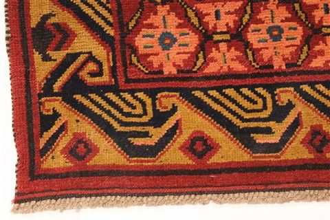 Kazak Blue Runner Hand Knotted 46 X 92 Area Rug 255-30190 Image 4