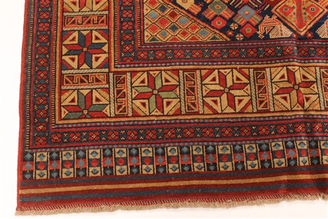 Kazak Blue Hand Knotted 52 X 72 Area Rug 255-30191 Image 4
