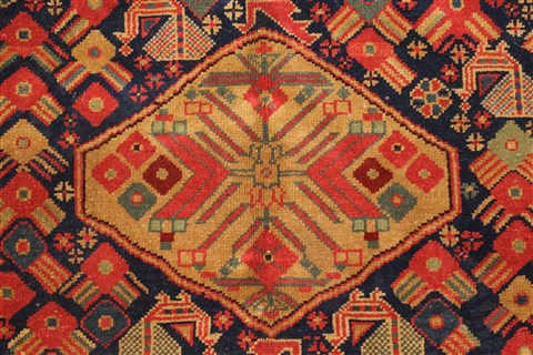 Kazak Blue Hand Knotted 52 X 72 Area Rug 255-30191 Image 5