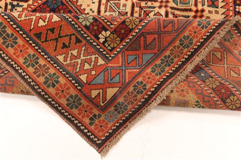 Kazak Beige Hand Knotted 57 X 81 Area Rug 255-30193 Image 12