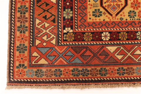 Kazak Beige Hand Knotted 57 X 81 Area Rug 255-30193 Image 5