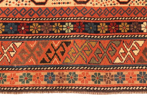 Kazak Beige Hand Knotted 57 X 81 Area Rug 255-30193 Image 7