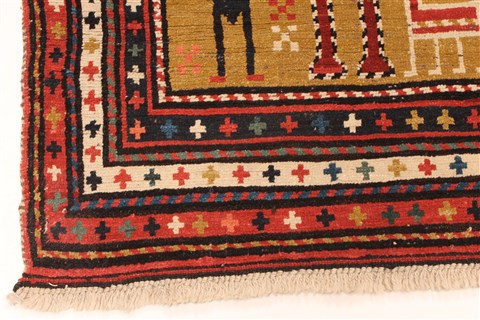 Kazak Brown Hand Knotted 64 X 88 Area Rug 255-30195 Image 4