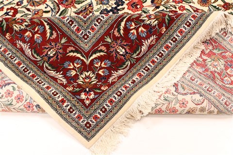 Tabriz Beige Hand Knotted 62 X 89 Area Rug 255-30196 Image 11