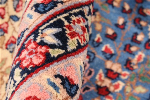 Kerman Red Hand Knotted 60 X 69 Area Rug 255-30197 Image 2