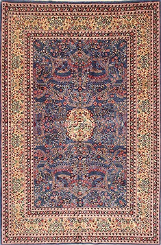 Chinese Kerman Red Rectangle 5x8 ft Wool Carpet 30197