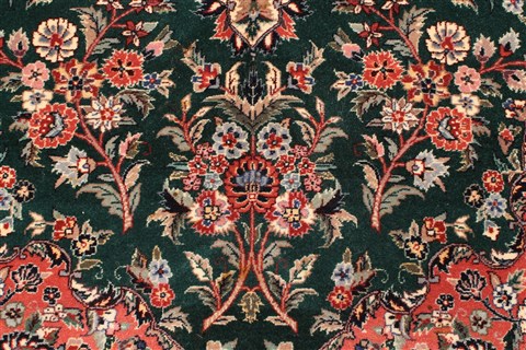 Kashan Beige Hand Knotted 60 X 93 Area Rug 255-30198 Image 3